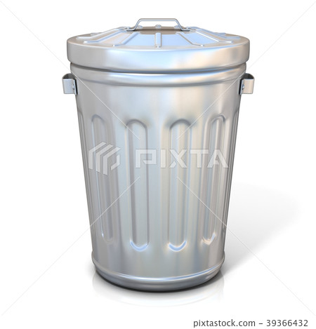 Steel trash can 39366432