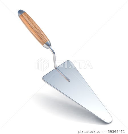 Plastering trowel with soft shadow. 3D 39366451