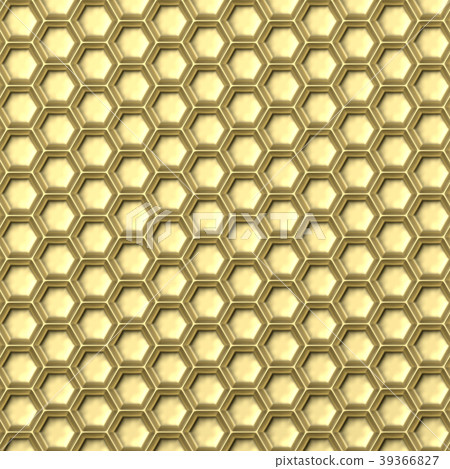 Golden honeycomb. Abstract background. 3D Golden honeycomb. Abstract background. 3D 39366827