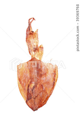 plenty of dried squids on white background plenty of dried squids on white background 39369768