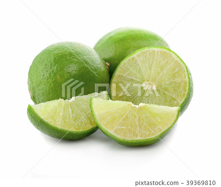 Lime isolated on white background 39369810