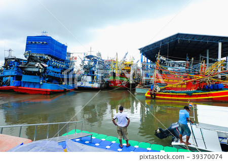 Harbor of lipe island in thailand. October 17,2018 39370074