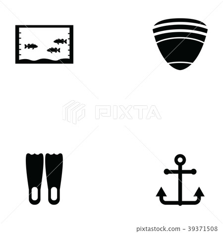 marine icon set 39371508