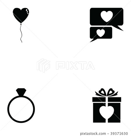wedding icon set wedding icon set 39371630