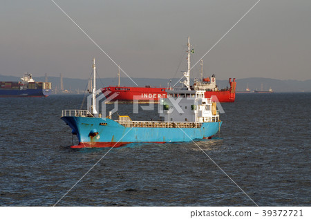 A ship anchored off Yokohama 39372721