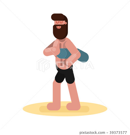 Man on beach Man on beach 39373577
