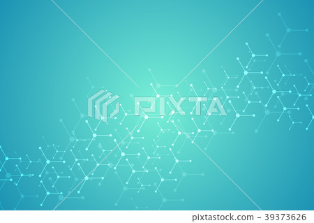 Molecular structure background. Genetic and 39373626