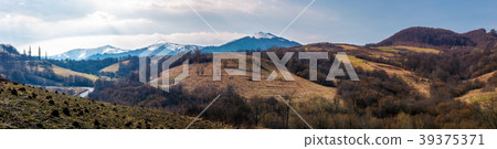 panorama of mountainous area of Carpathians panorama of mountainous area of Carpathians 39375371