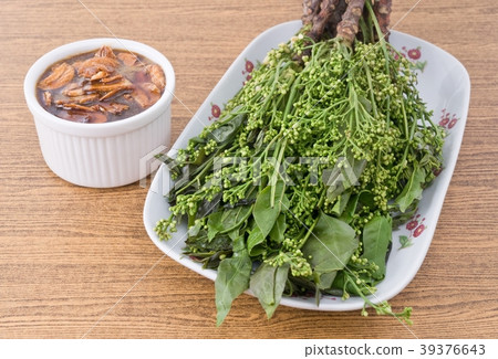 Close Up of Boil Neem with Sweet Sauce 39376643