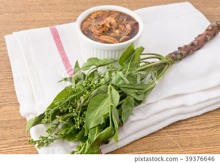 Close Up of Boil Neem with Sweet Sauce 39376646