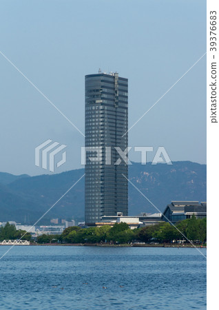 Scenery of Lake Biwa Otsu Port, Shiga Prefecture, Japan 39376683