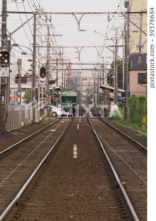 Hyogo prefecture, the scenery of the station near the mountain 39376684
