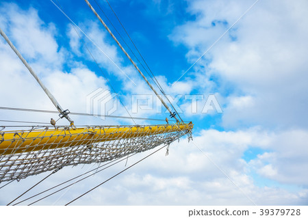 Detail of a sailing ship in Rostock, Germany Detail of a sailing ship in Rostock, Germany 39379728