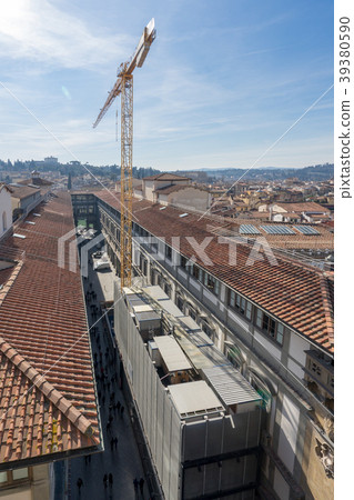 Landscape of Florence and the Uffizi Gallery from the Palazzo Vecchio Landscape of Florence and the Uffizi Gallery from the Palazzo Vecchio 39380590