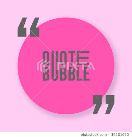 Quote bubble with shadow template Quote bubble with shadow template 39381630
