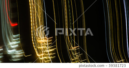 Abstract background of light bulbs at night in 39381723