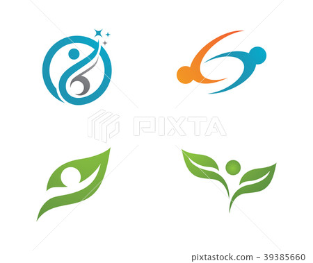 Human character logo sign 39385660