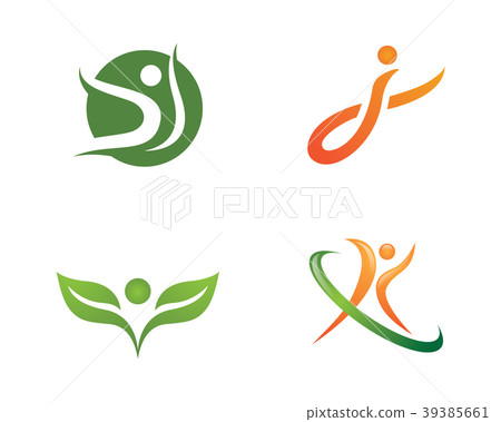 Human character logo sign 39385661