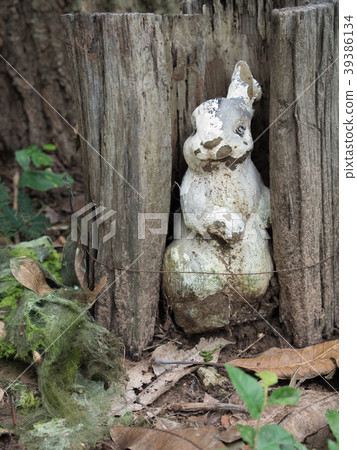Rabbit Doll in Abandoned Park Rabbit Doll in Abandoned Park 39386134