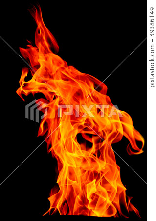 Fire flame isolated set on isolated background Fire flame isolated set on isolated background 39386149