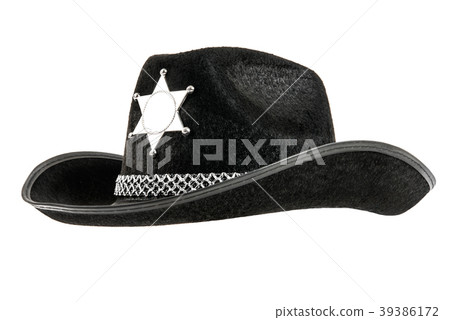 one black sheriff cowboy hat 39386172