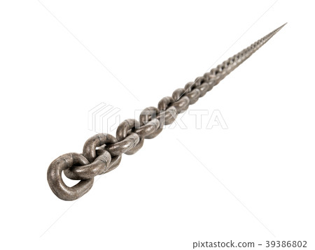 steel-wire chain, isolated 39386802