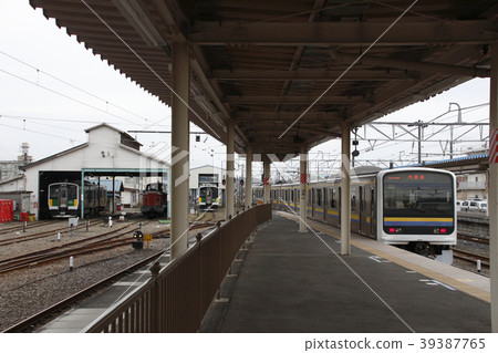 Uchibo Line Series 209 and Kisarazu's trains Uchibo Line Series 209 and Kisarazu's trains 39387765