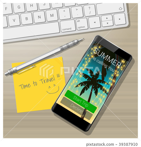 Summer is calling you, season concept background 39387910