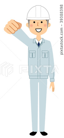 On-site coach raising fist 39388398