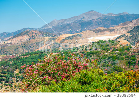 mountain landscape of Crete Island, Greece mountain landscape of Crete Island, Greece 39388594