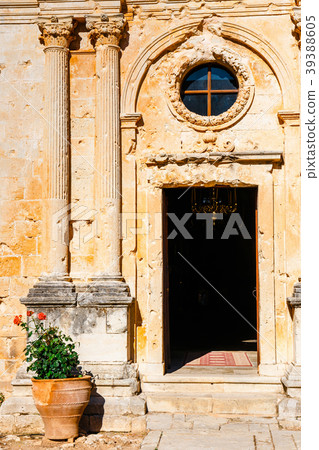 Basilica of Arkadi Monastery on Crete, Greece Basilica of Arkadi Monastery on Crete, Greece 39388605