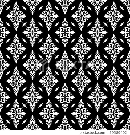 Vector damask seamless pattern - Stock Illustration [39389402] - PIXTA