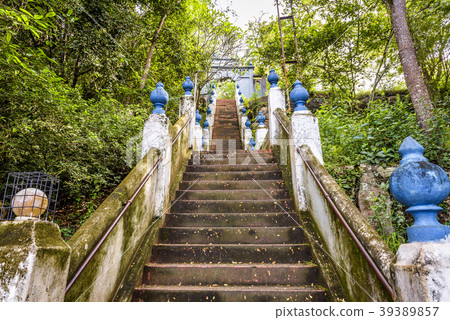 Stairs in Buddhist rock temple in Sri Lanka Stairs in Buddhist rock temple in Sri Lanka 39389857