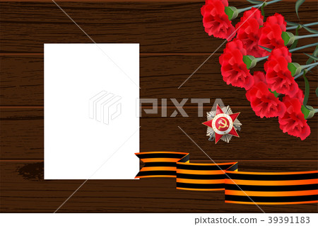 9 may wooden board St George ribbon 39391183