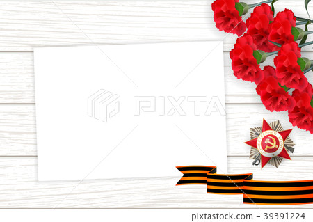9 may wooden board St George ribbon 39391224