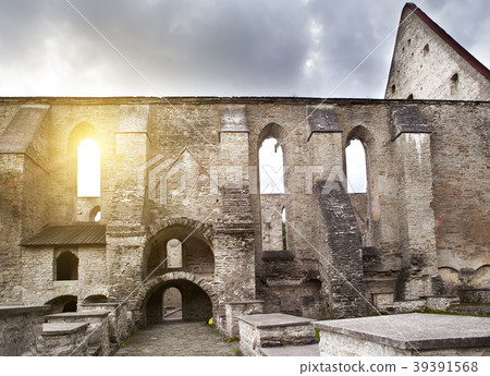 Ancient ruined St. Brigitta convent ( 1436 year) Ancient ruined St. Brigitta convent ( 1436 year) 39391568