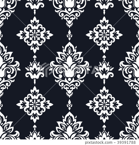 Vector damask seamless pattern - Stock Illustration [39391788] - PIXTA