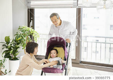 育兒，祖父，祖母，孫子，韓國人 39393775