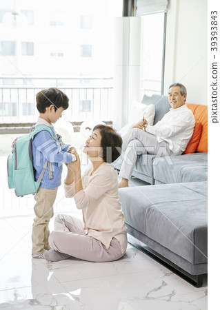 Parenting, Grandfather, Grandmother, Grandson, Korean 39393843