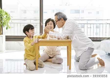 Parenting, Grandfather, Grandmother, Grandson, Korean Parenting, Grandfather, Grandmother, Grandson, Korean 39393858