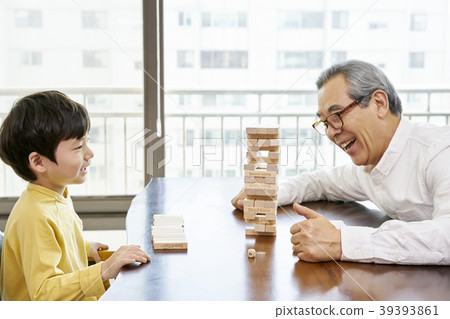 Parenting, Grandfather, Grandson, Korean 39393861