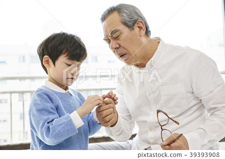 育兒,祖父,孫子,韓國人 育兒,祖父,孫子,韓國人 39393908