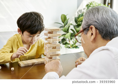 Parenting, Grandfather, Grandson, Korean 39393960