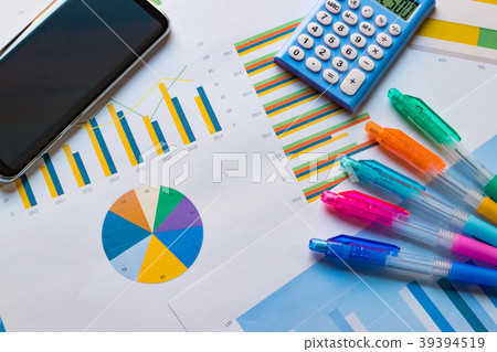 Business scene with graph Business scene with graph 39394519