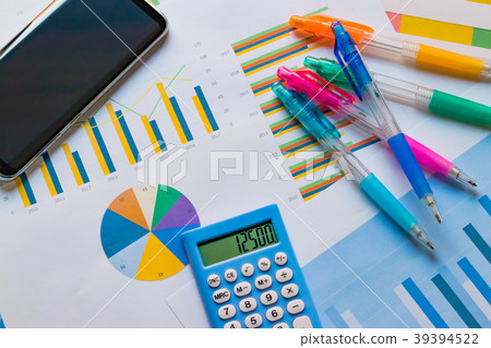 Business scene with graph Business scene with graph 39394522