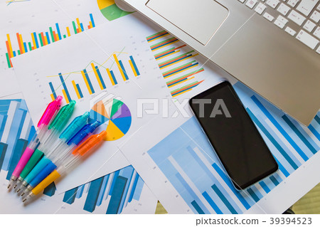 Business scene with graph Business scene with graph 39394523