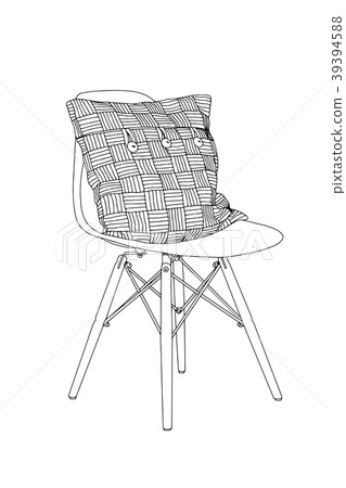 hand drawn interior detail chairs hand drawn interior detail chairs 39394588