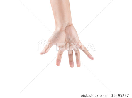 hand isolated on white background hand isolated on white background 39395287