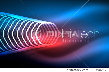 Outline hexagons, glowing geometric shapes Outline hexagons, glowing geometric shapes 39398257