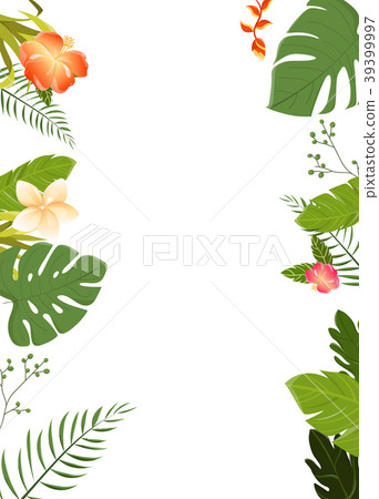 Tropical Background. Summer Design. Vector. 39399997